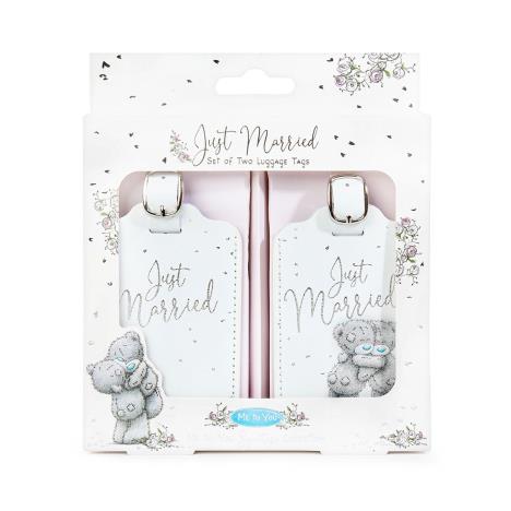 Just Married Me to You Bear Luggage Tags Wedding Gift Set £9.99